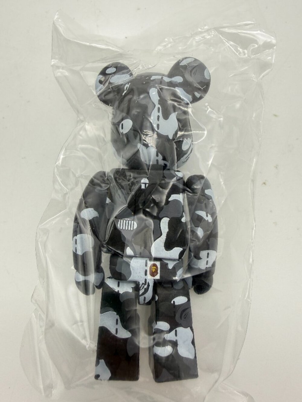 Bearbrick A Bathing Ape 28th Anniversary Camo #3 100% - Black/Grey